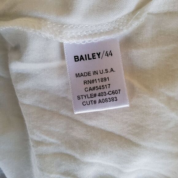 Bailey 44 Bareback Off Shoulder Embroidered Crochet Gauze Top Size M White - Picture 7 of 10